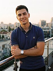 Beystil Erkek Lacivert Polo Yaka Logo Detaylı T-Şhirt 263467 