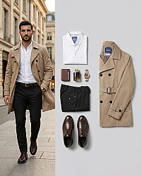 Beystil Erkek Düğmeli Yaka Beyaz Gömlek 5656 - Slim Fit - Beystil
