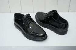 Beystil Suni Deri Siyah Rugan Erkek Ayakkabı - Beystil