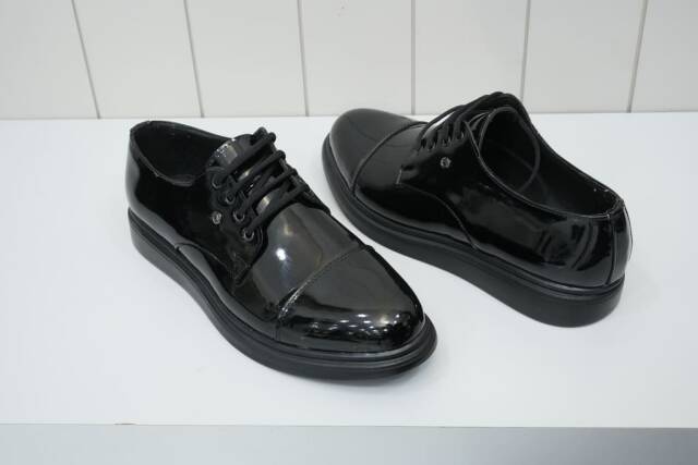 Beystil Suni Deri Siyah Rugan Erkek Ayakkabı - Beystil