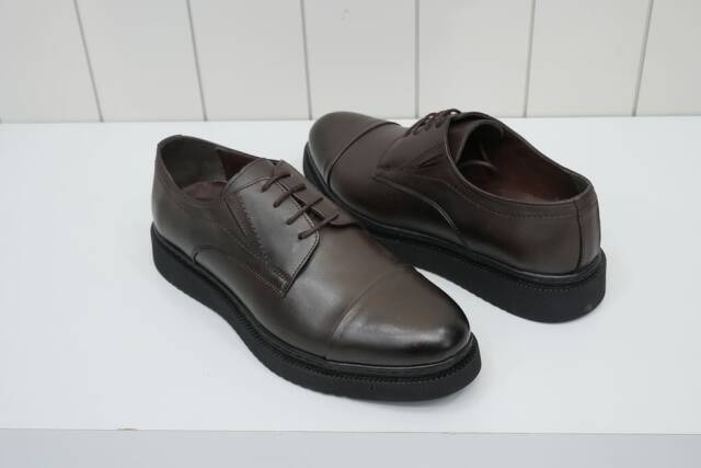 Beystil Kahverengi Hakiki İç Dış Deri Erkek Ayakkabı - Beystil