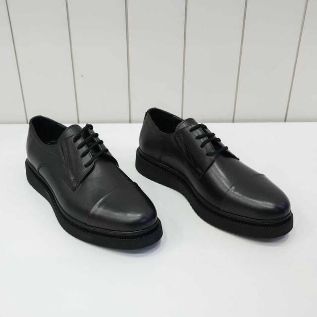 Beystil Hakiki Deri Siyah Erkek Ayakkabı - Beystil