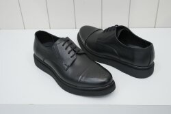 Beystil Hakiki İç Ve Dış Deri Mat Siyah Erkek Ayakkabı - Beystil