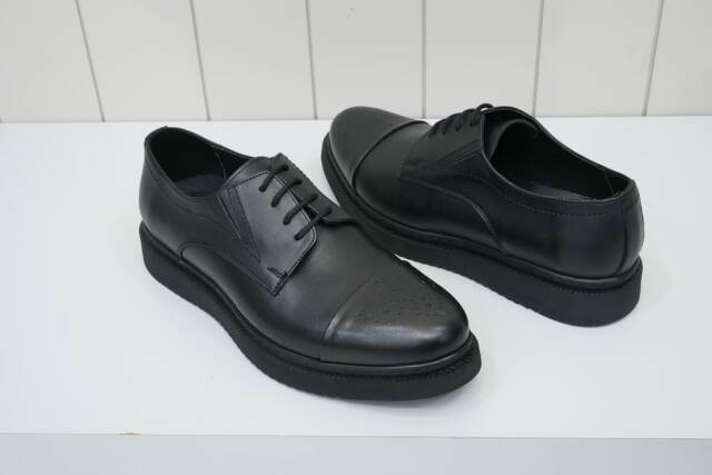 Beystil Hakiki İç Ve Dış Deri Mat Siyah Erkek Ayakkabı - Beystil