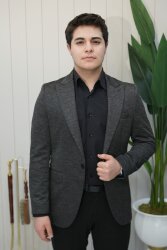 Beystil Sivri Yaka Siyah Ceket Dubai - Slim Fit 