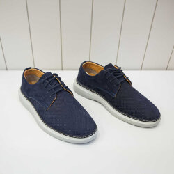 Beystil Hakiki Deri Lacivert Nubuk Erkek Ayakkabı 