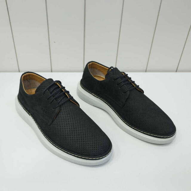 Beystil Hakiki Deri Siyah Nubuk Erkek Ayakkabı - 