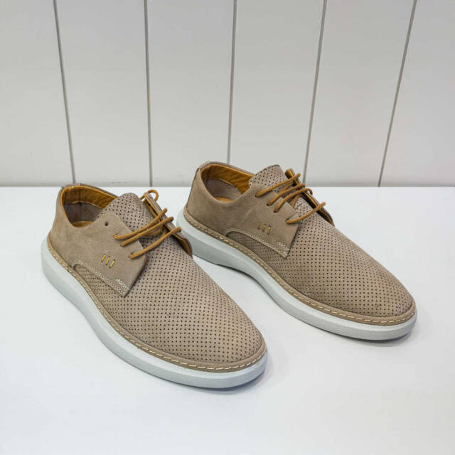 Beystil Hakiki Deri Vizon Nubuk Erkek Ayakkabı - 