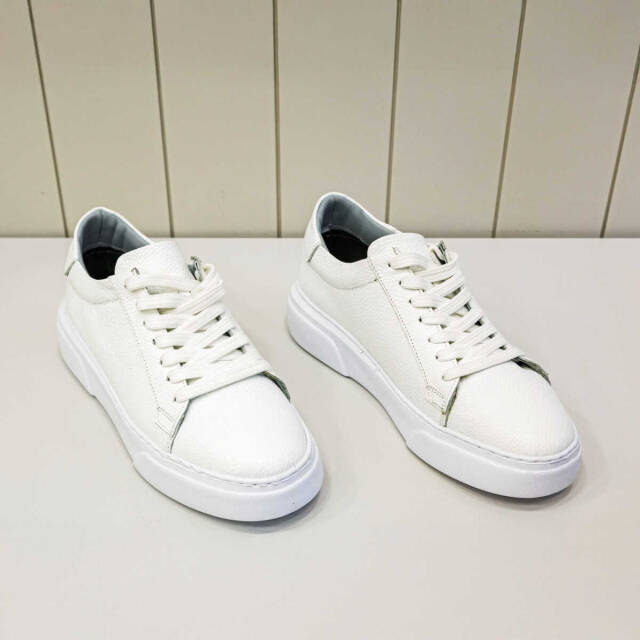 Beystil Hakiki Deri Klasik Casual Beyaz Erkek Ayakkabı - Beystil