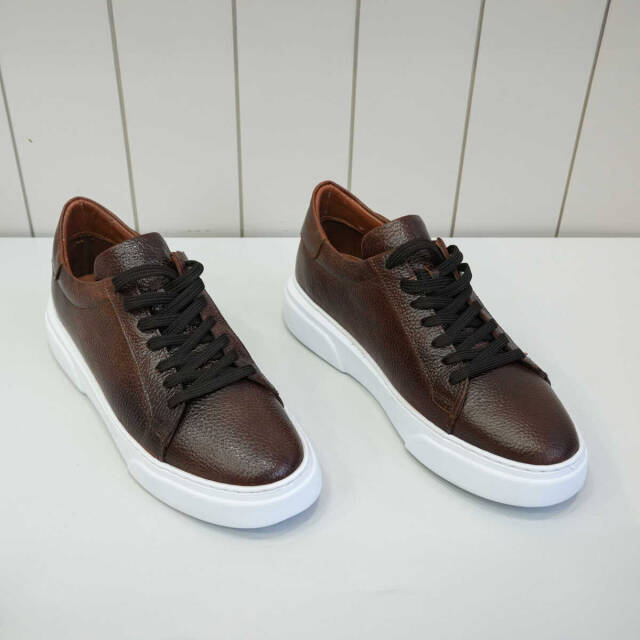 Beystil Hakiki Deri Klasik Casual Kahverengi Erkek Ayakkabı - Beystil