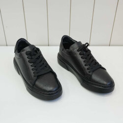 Beystil Hakiki Deri Klasik Casual Siyah Erkek Ayakkabı 