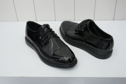 Beystil Suni Deri Siyah Rugan Erkek Ayakkabı - Beystil